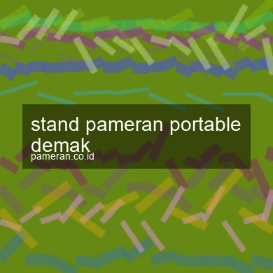 Stand Pameran Portable Demak