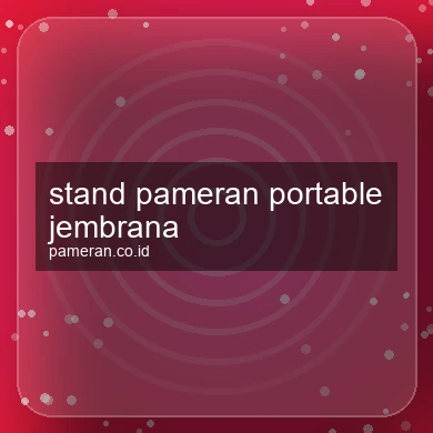 Stand Pameran Portable Jembrana