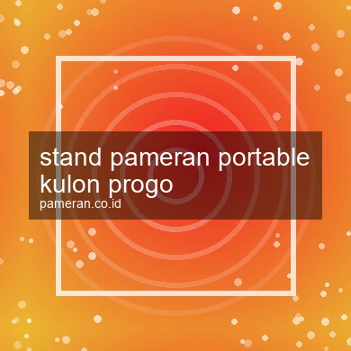 Stand Pameran Portable Kulon Progo