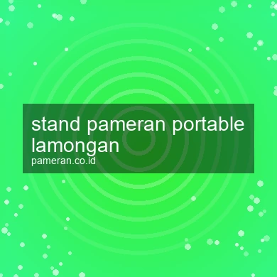 Stand Pameran Portable Lamongan