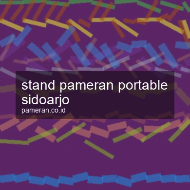 Stand Pameran Portable Sidoarjo