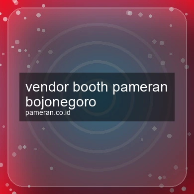 Vendor Booth Pameran Bojonegoro