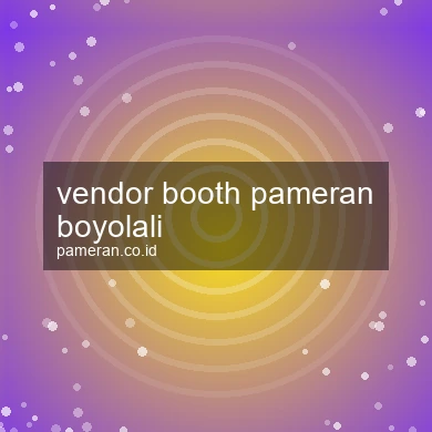 Vendor Booth Pameran Boyolali