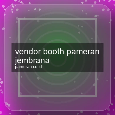 Vendor Booth Pameran Jembrana