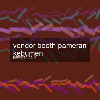 Vendor Booth Pameran Kebumen