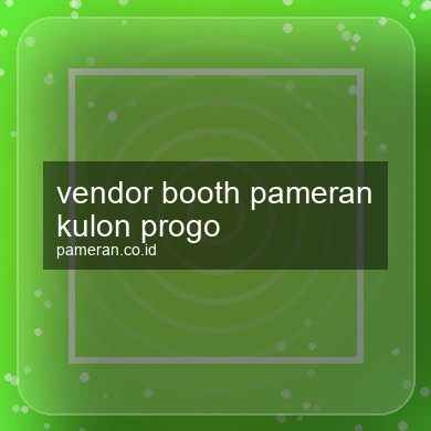 Vendor Booth Pameran Kulon Progo