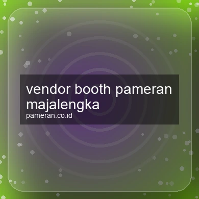 Vendor Booth Pameran Majalengka