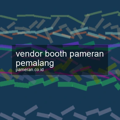 Vendor Booth Pameran Pemalang