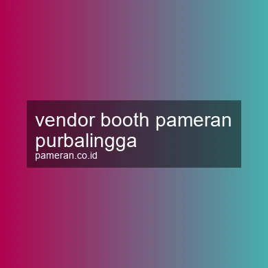 Vendor Booth Pameran Purbalingga