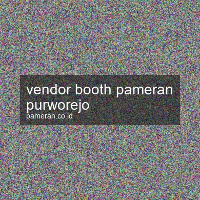 Vendor Booth Pameran Purworejo