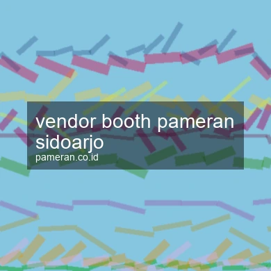 Vendor Booth Pameran Sidoarjo