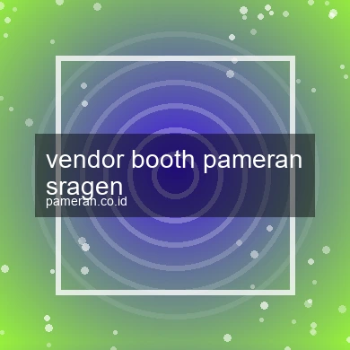 Vendor Booth Pameran Sragen