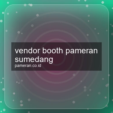 Vendor Booth Pameran Sumedang