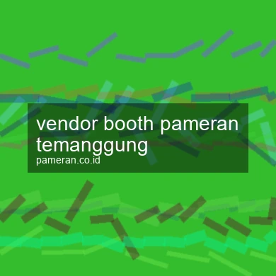 Vendor Booth Pameran Temanggung