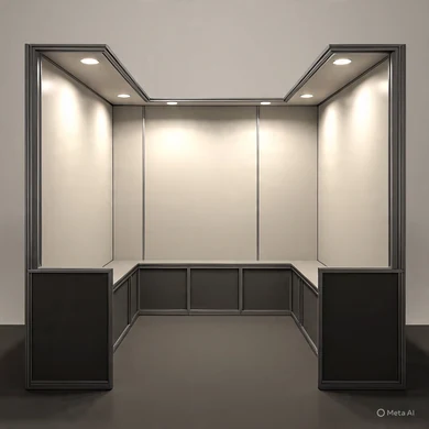 Booth Pameran Minimalis 3x3 Meter