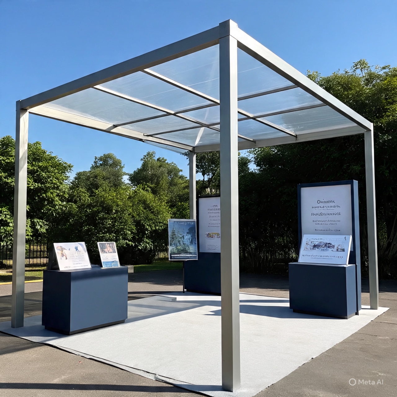 Booth Pameran Outdoor Semi Permanent