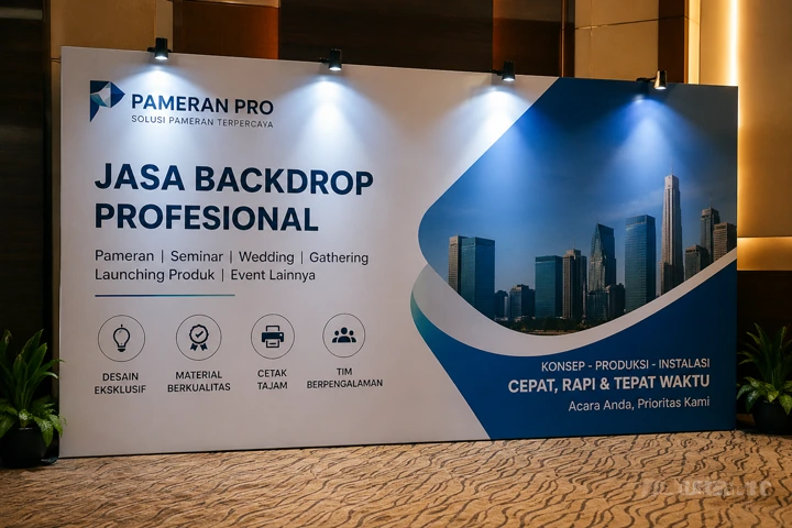 jasa backdrop profesional